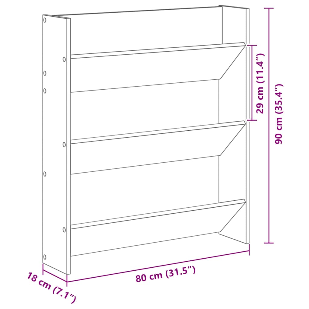 Batu skrynia 2 pcs Amatininkų ąžuolas 85 x 18 x 90 cm
