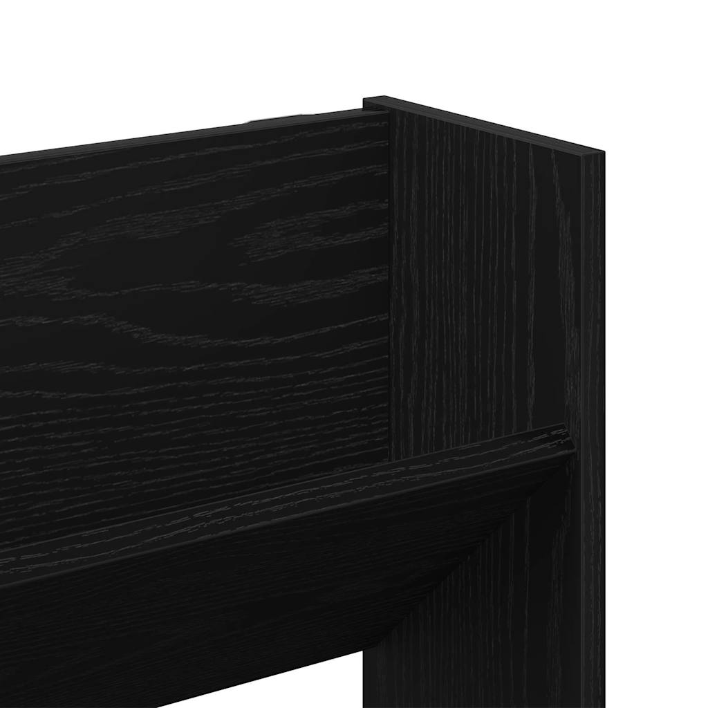 Batu skrynia su lentyna 2 pcs Juodas ąžuolas 86 x 18 x 90 cm
