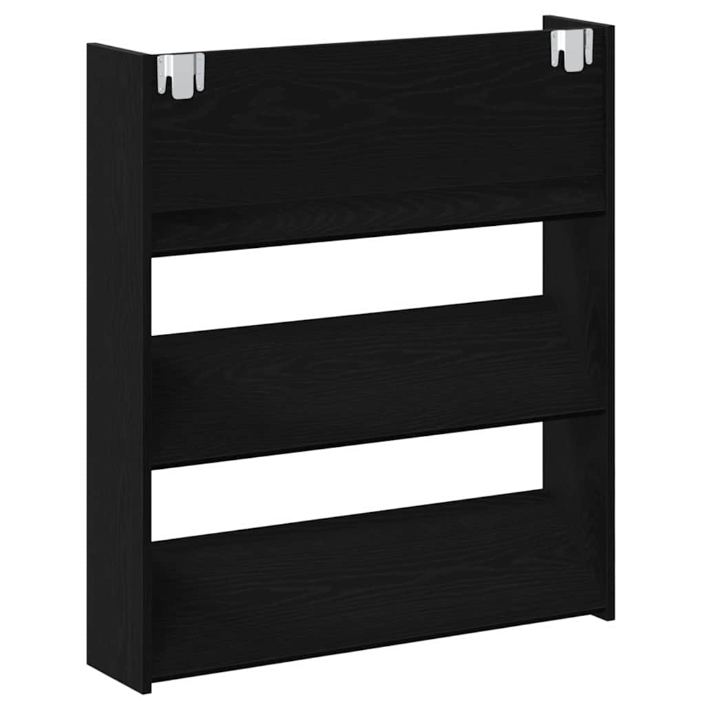 Batu skrynia su lentyna 2 pcs Juodas ąžuolas 86 x 18 x 90 cm