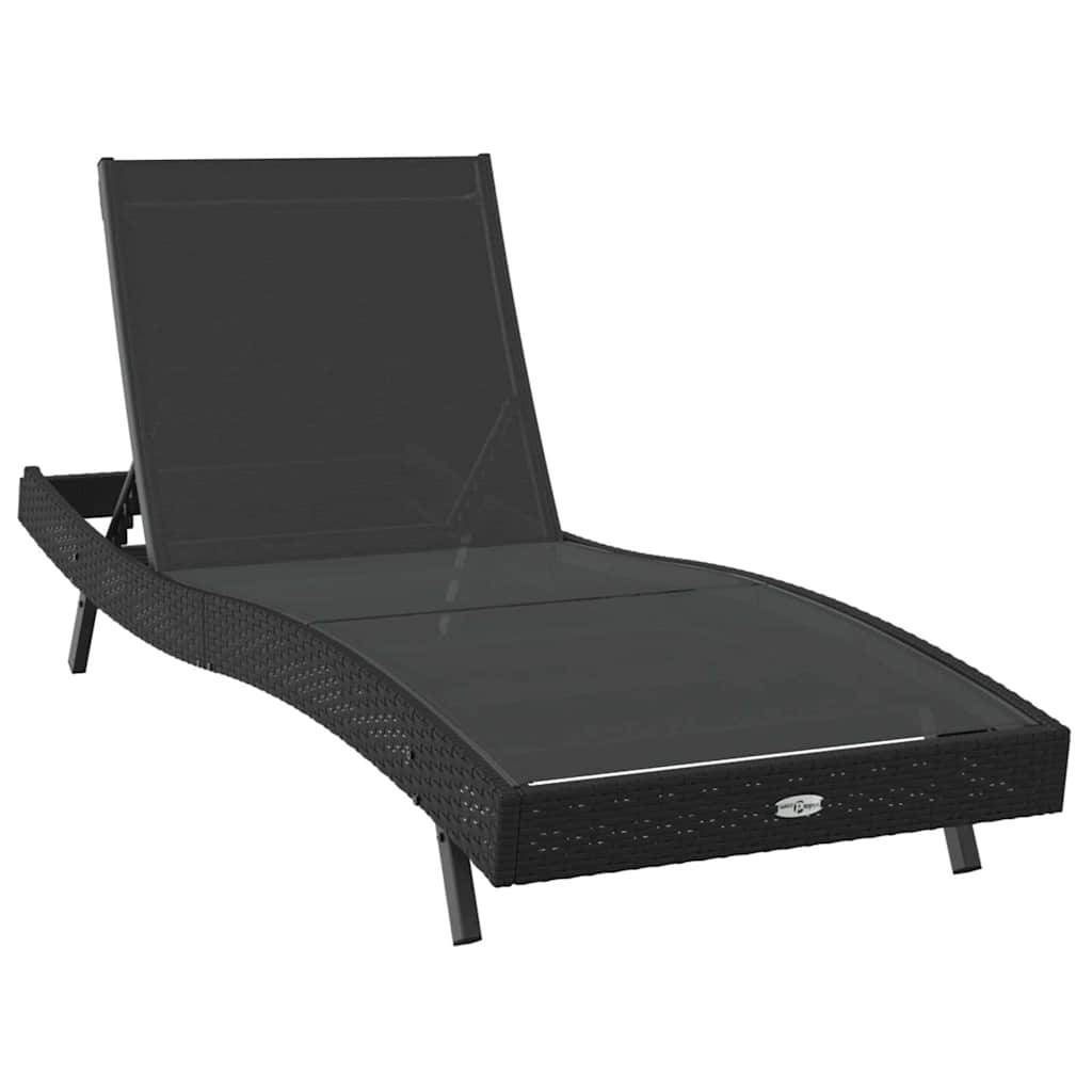 Garden Sofa Set 3 pcs Black 40 x 40 x 40.5 cm poly rattan