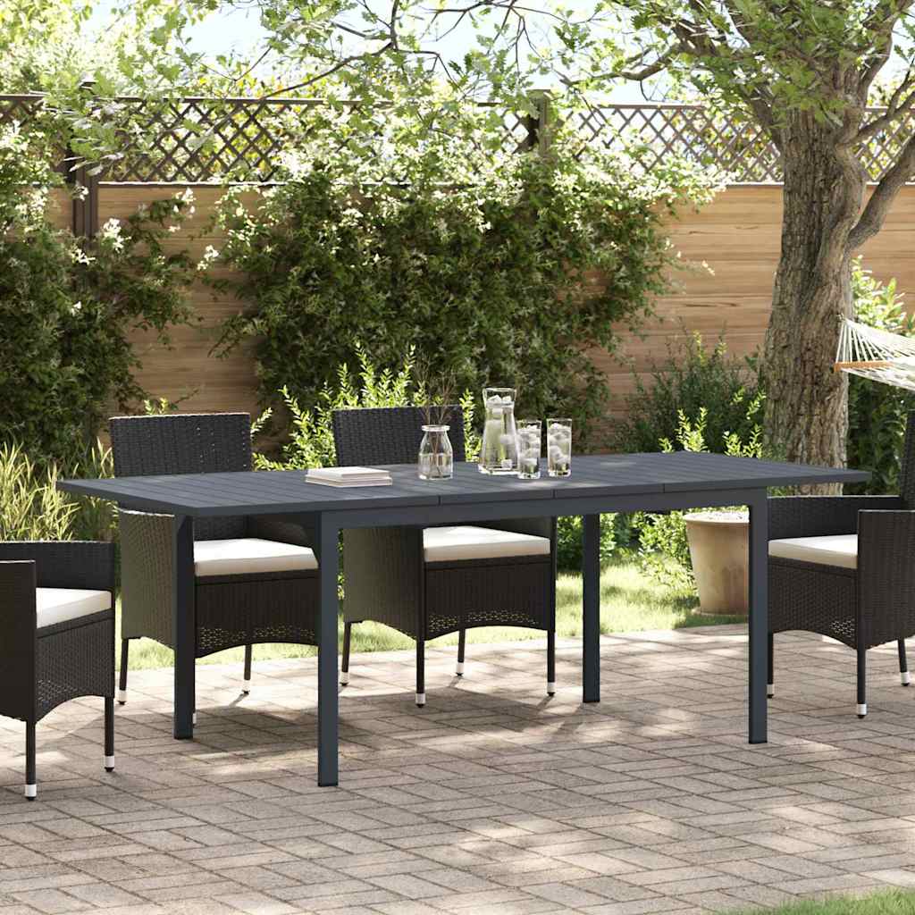 Pratęsimo stalas 2 pcs Antracitas 210 x 90 x 73 cm Plienas