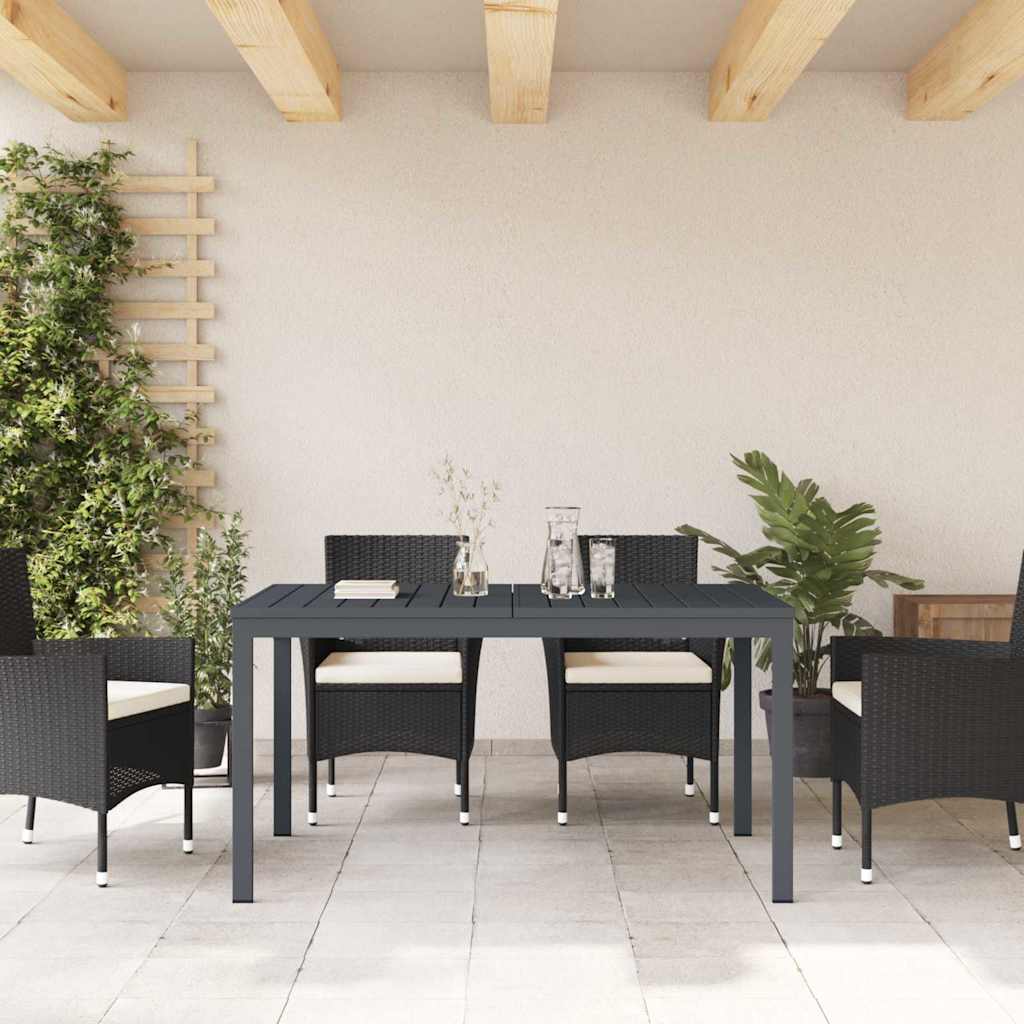 Pratęsimo stalas 2 pcs Antracitas 210 x 90 x 73 cm Plienas