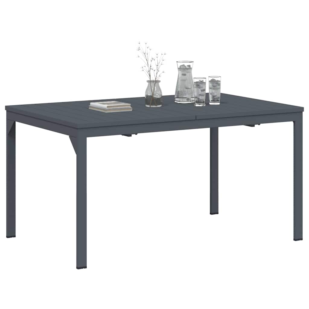 Pratęsimo stalas 2 pcs Antracitas 210 x 90 x 73 cm Plienas