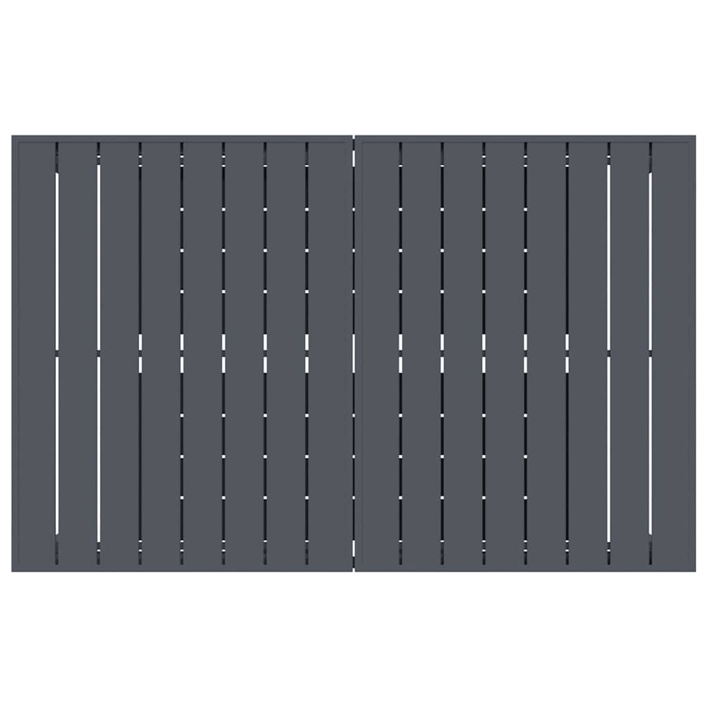 Pratęsimo stalas 2 pcs Antracitas 210 x 90 x 73 cm Plienas