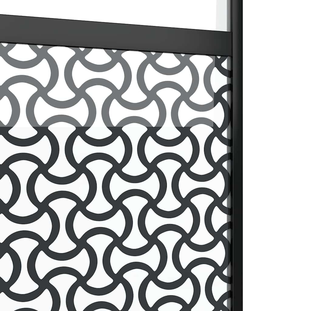 Slankios durys Juoda 76 x 205 cm Grūdintas stiklas, aliuminis
