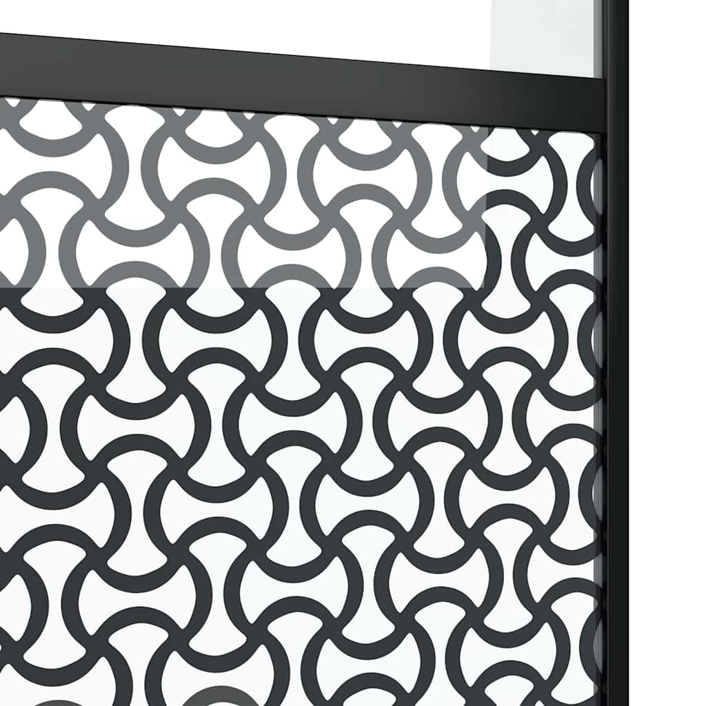 Slankios durys Juoda 90 x 205 cm Grūdintas stiklas, aliuminis