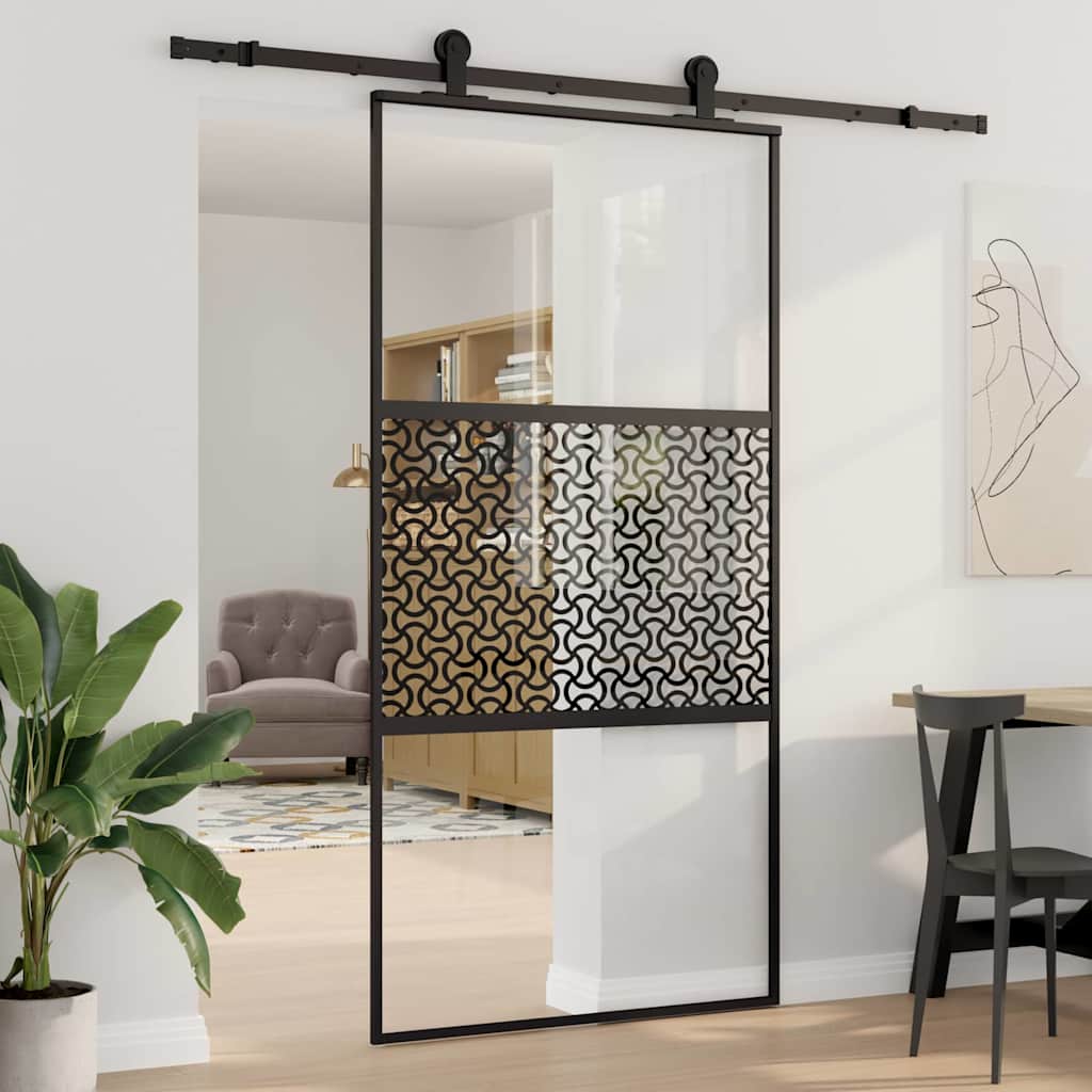 Slankios durys Juoda 102.5 x 205 cm