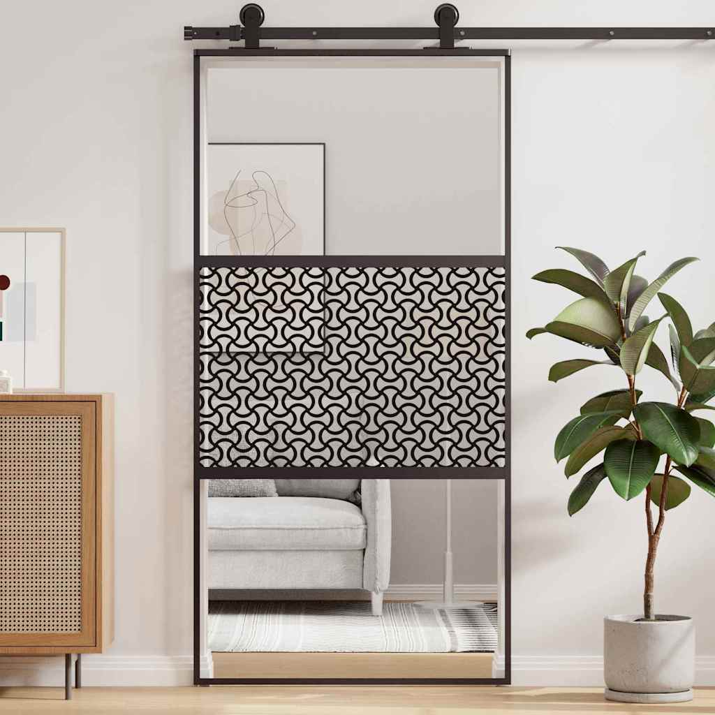 Slankios durys Juoda 102.5 x 205 cm