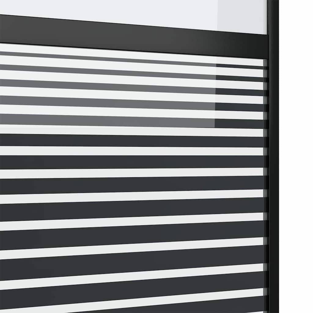 Slankios durys Juoda 90 x 205 cm Grūdintas stiklas, aliuminis