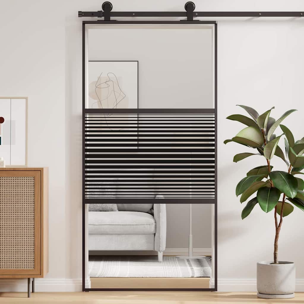 Slankios durys Juoda 102.5 x 205 cm
