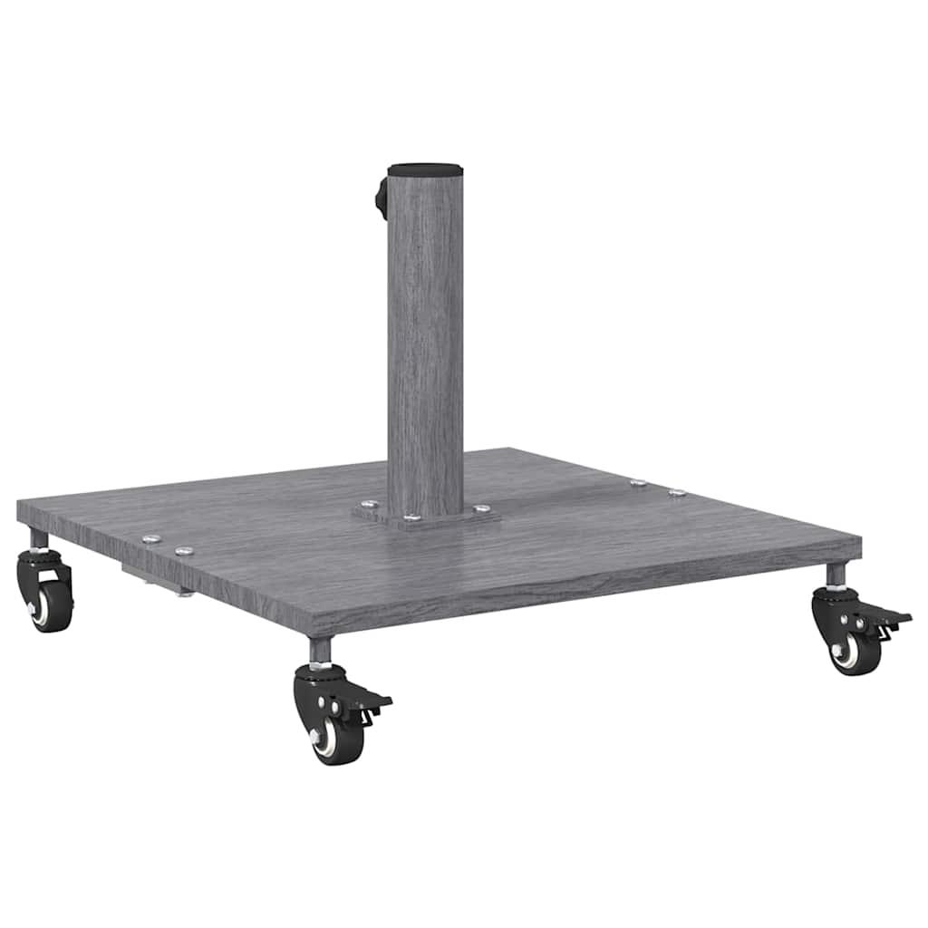 Lauko skėčių stovai Tamsi medienos 45 x 45 x 31.5 cm Plienas