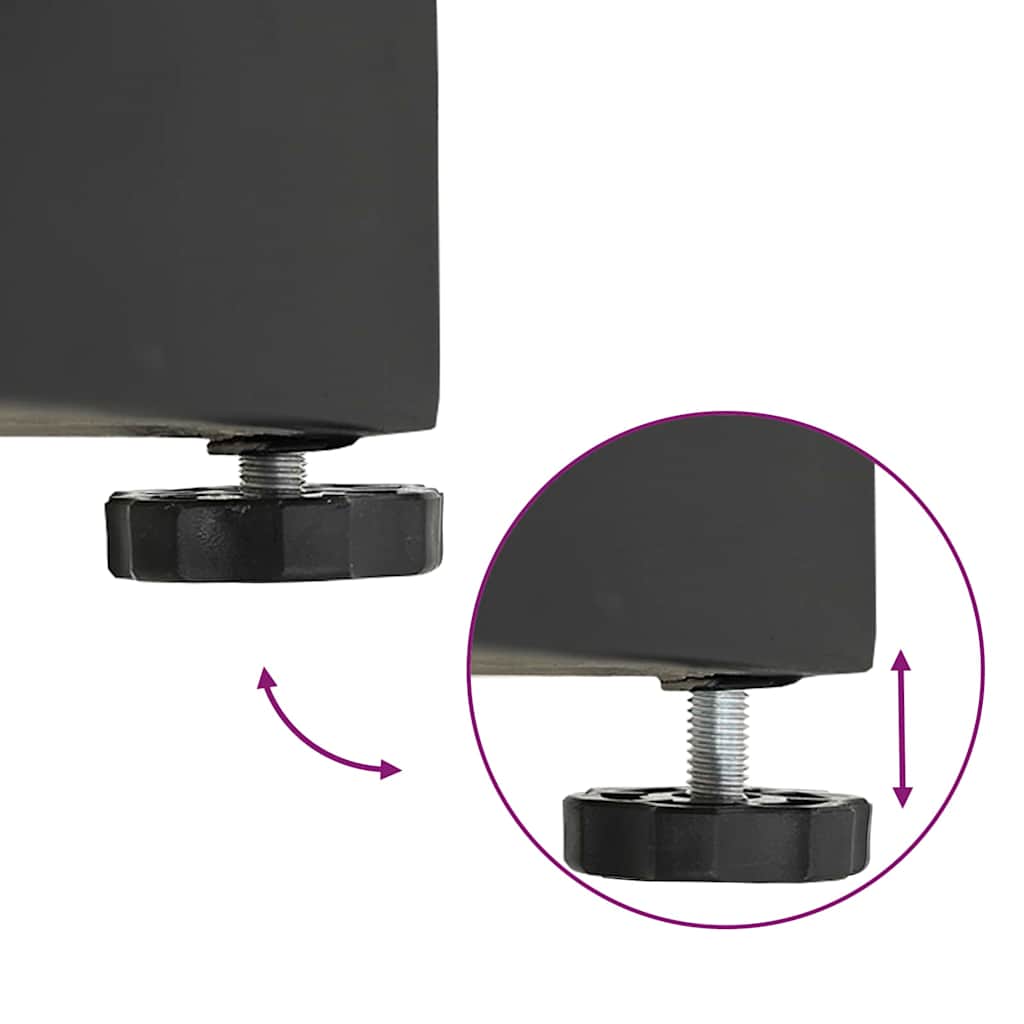 Outdoor Umbrella Stands Black 45 x 45 x 31.5 cm Steel, Concrete