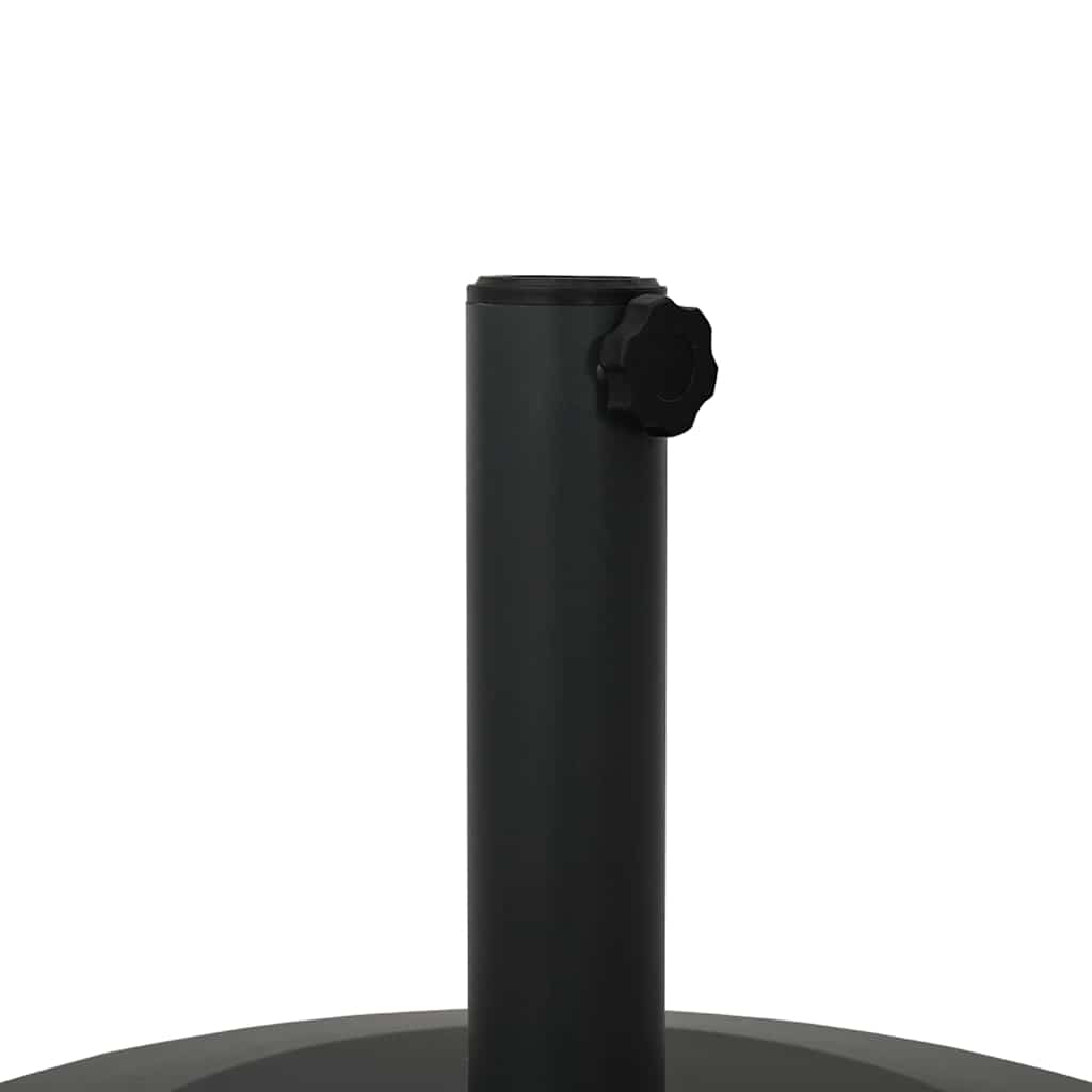 Lauko skėčių stovai Juoda 48 x 48 x 32 cm Plienas, Betonas