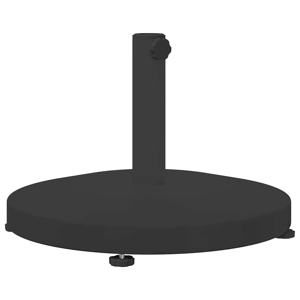 Lauko skėčių stovai Juoda 48 x 48 x 32 cm Plienas, Betonas