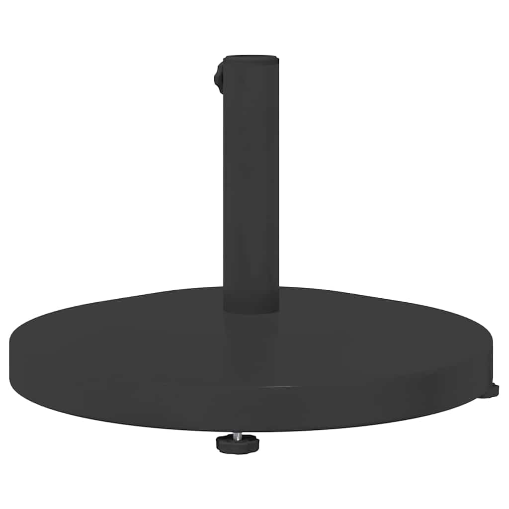Lauko skėčių stovai Juoda 48 x 48 x 32 cm Plienas, Betonas