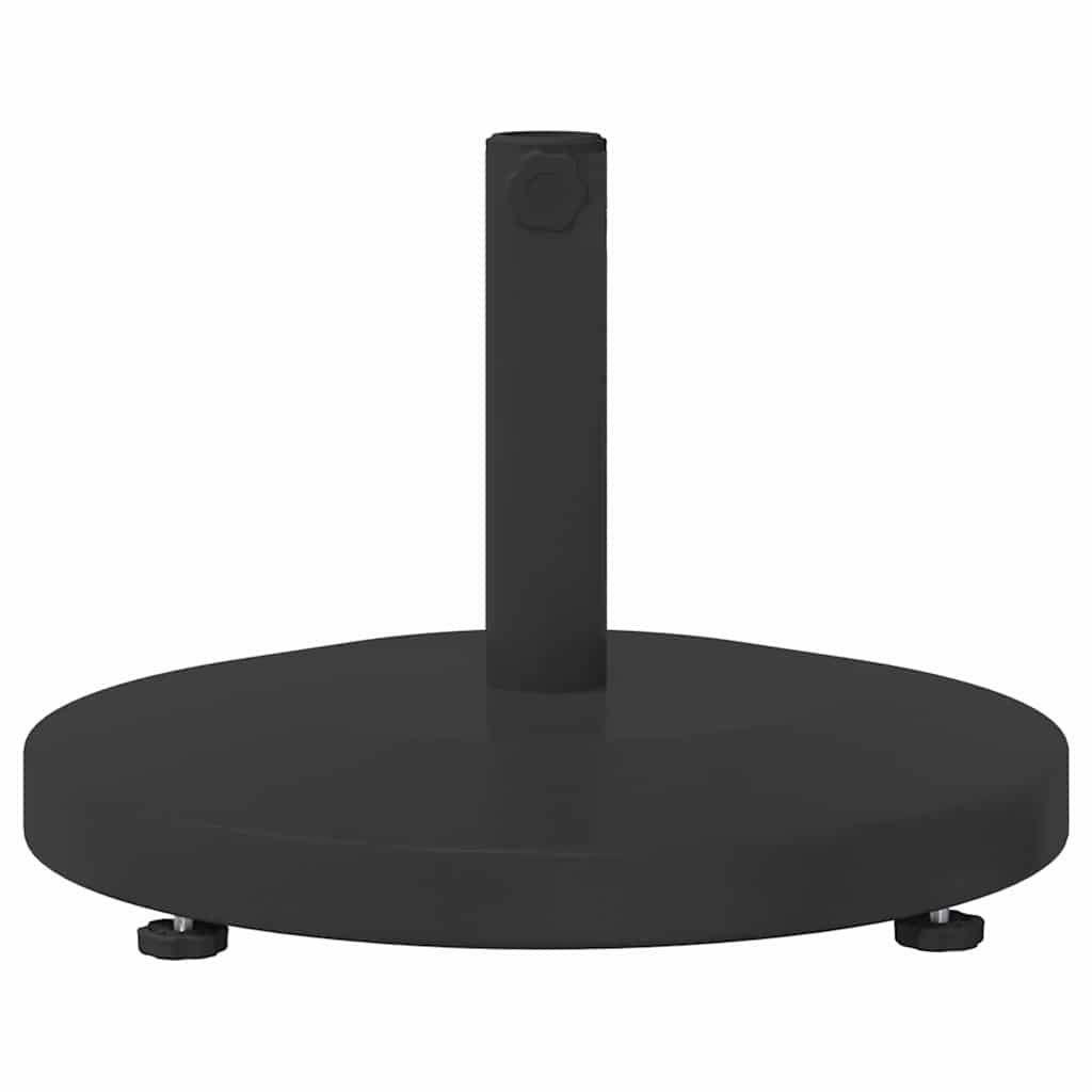 Lauko skėčių stovai Juoda 48 x 48 x 32 cm Plienas, Betonas