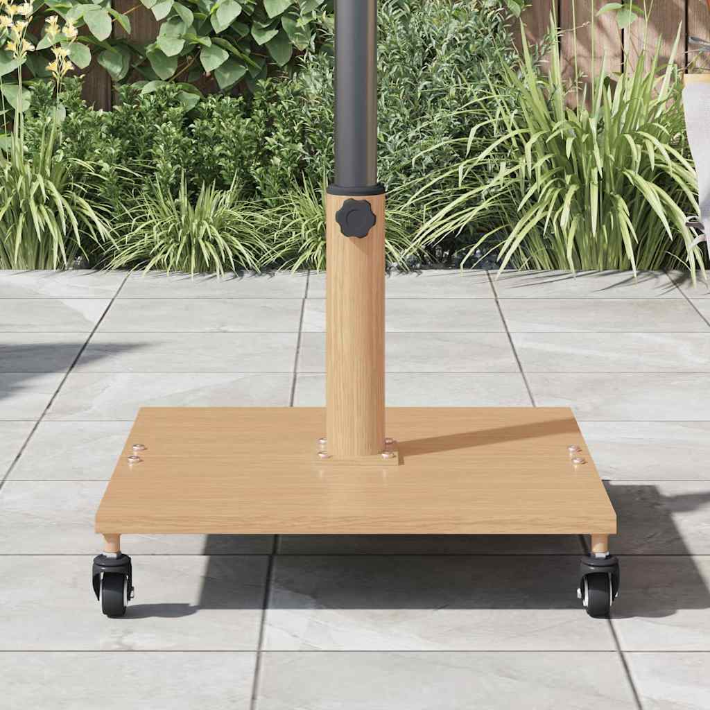 Lauko skėčių stovai Šviesios medienos 45 x 45 x 31.5 cm Plienas