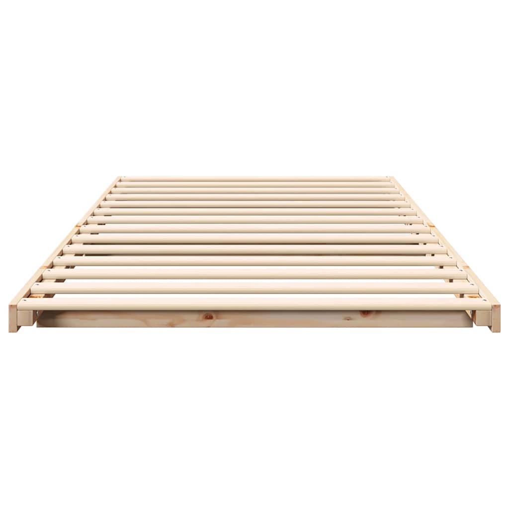 Grindų lovos rėmas Ruda 90 x 200 cm Pušies masyvas