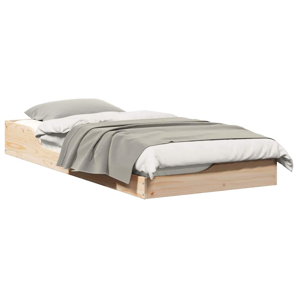 Grindų lovos rėmas Ruda 90 x 200 cm Pušies masyvas