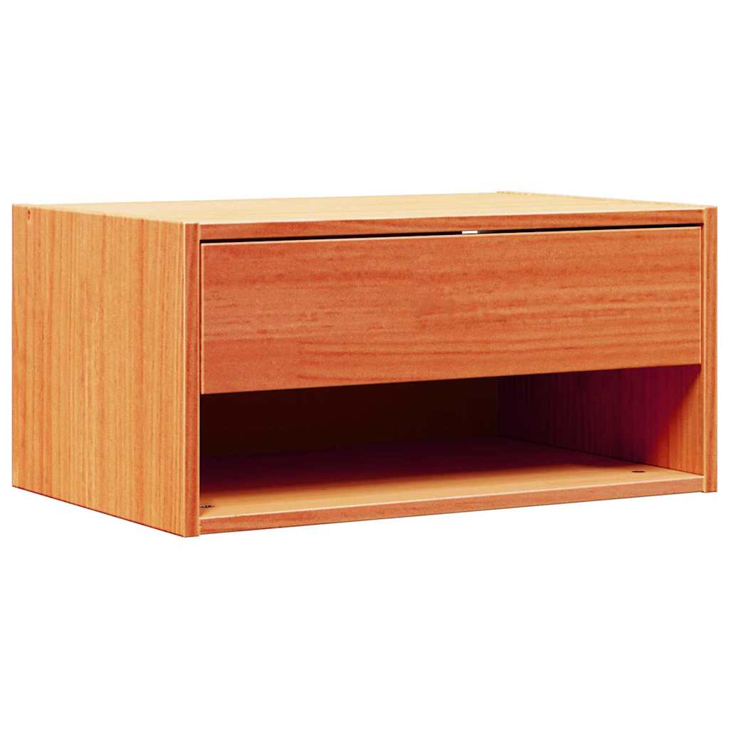 Naktsskapītis Vaska brūns 50 x 32,5 x 24 cm Priedes masīvkoks