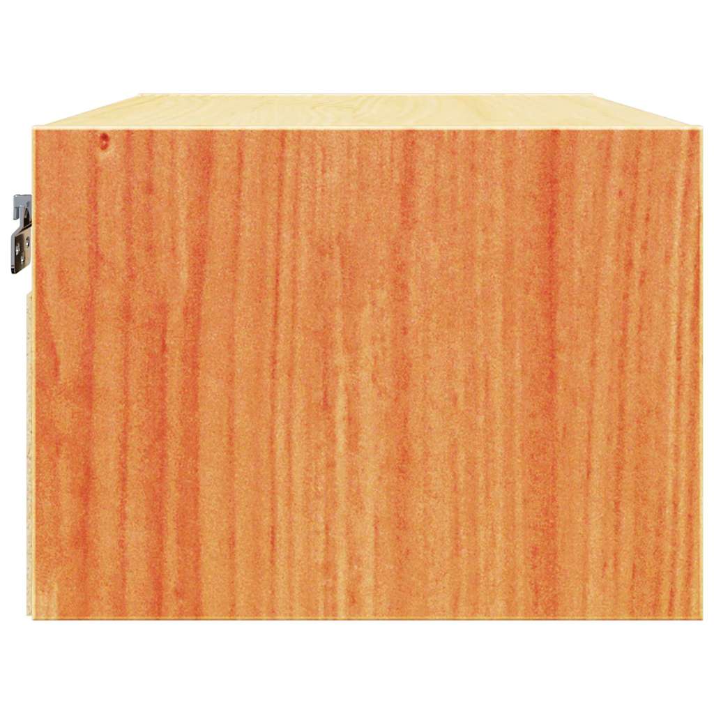 Naktsskapītis Vaska brūns 50 x 32,5 x 24 cm Priedes masīvkoks