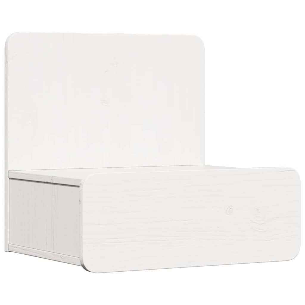 Nightstand White 44 x 32.5 x 40 cm Solid pine