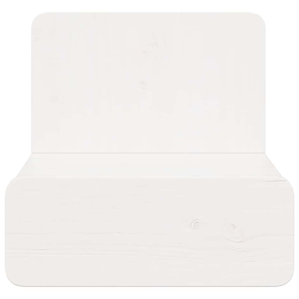 Nightstand White 44 x 32.5 x 40 cm Solid pine