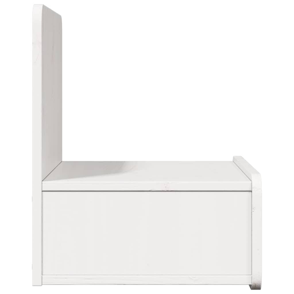 Naktinis staliukas 2 pcs Balta 44 x 32,5 x 40 cm Pušies masyvas