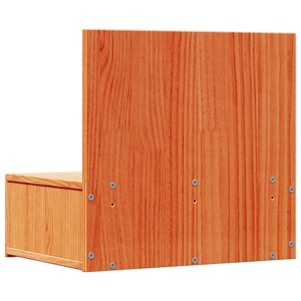 Naktsgaldiņš Brūns vasks 42 x 32,5 x 40 cm Priedes masīvkoks