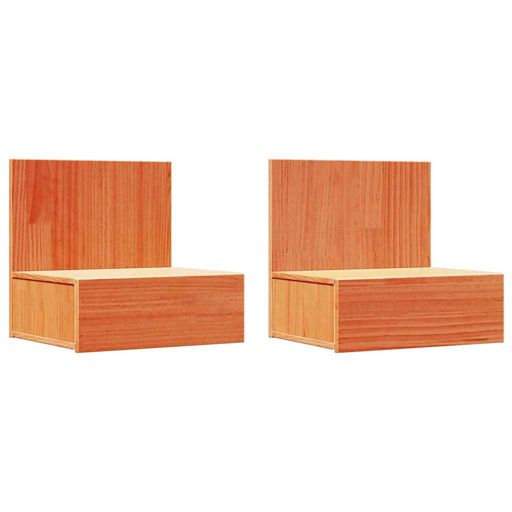 Naktinis staliukas 2 pcs Vaško ruda 42 x 32,5 x 40 cm