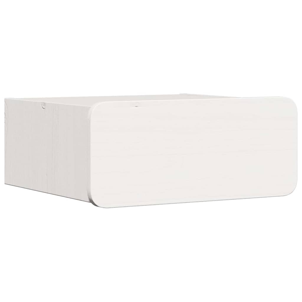 Naktinis staliukas 2 pcs Balta 39 x 34 x 16,5 cm Pušies masyvas
