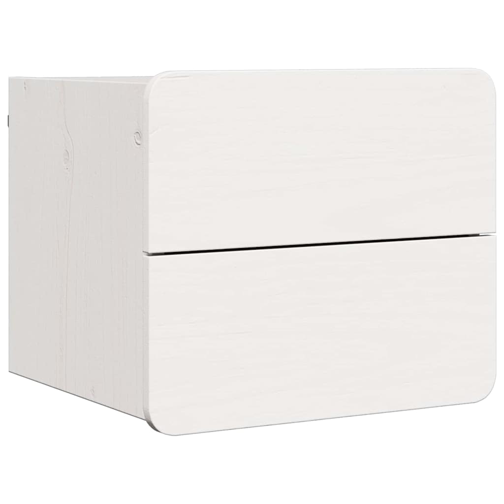 Nightstand with Drawer 2 pcs White 39 x 34 x 33 cm