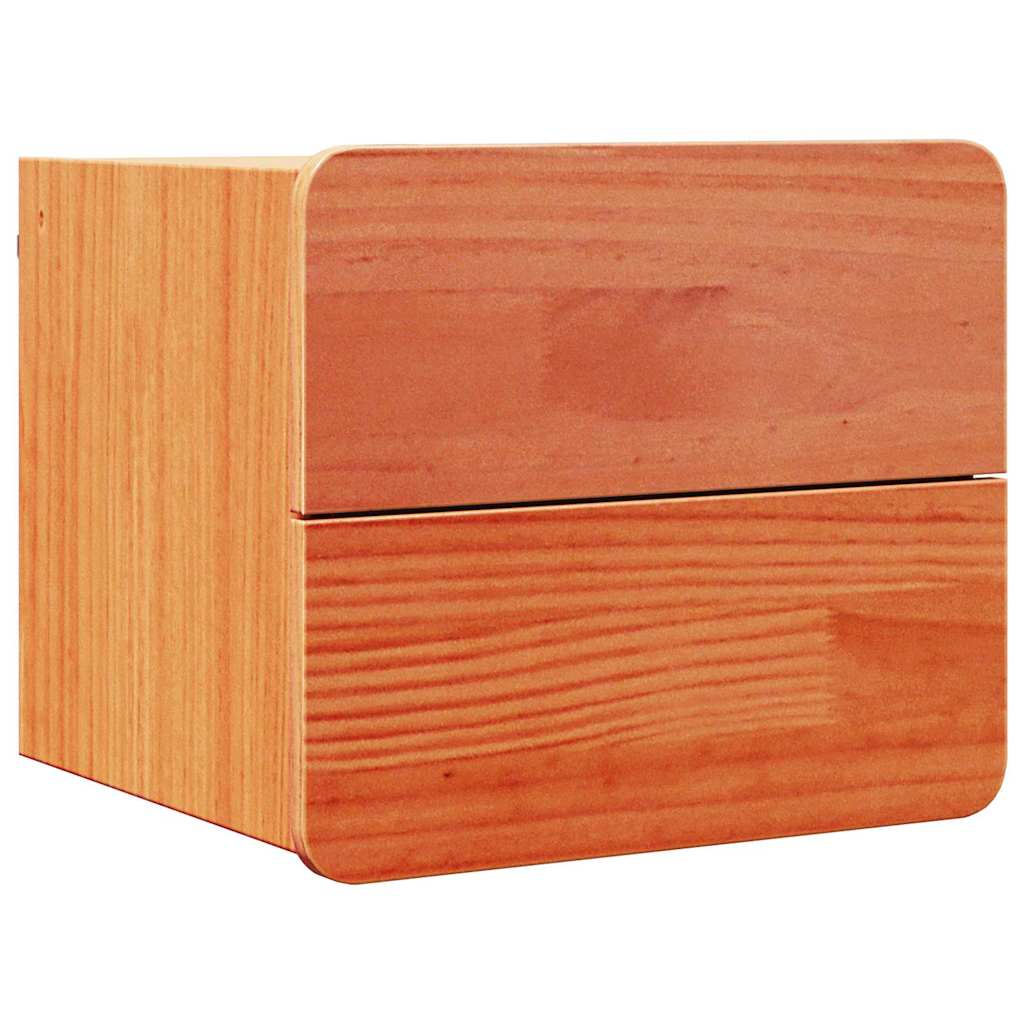 Naktinis staliukas su stalčių 2 pcs Ruda 39 x 34 x 33 cm