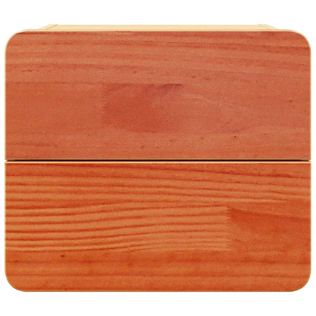 Naktinis staliukas su stalčių 2 pcs Ruda 39 x 34 x 33 cm