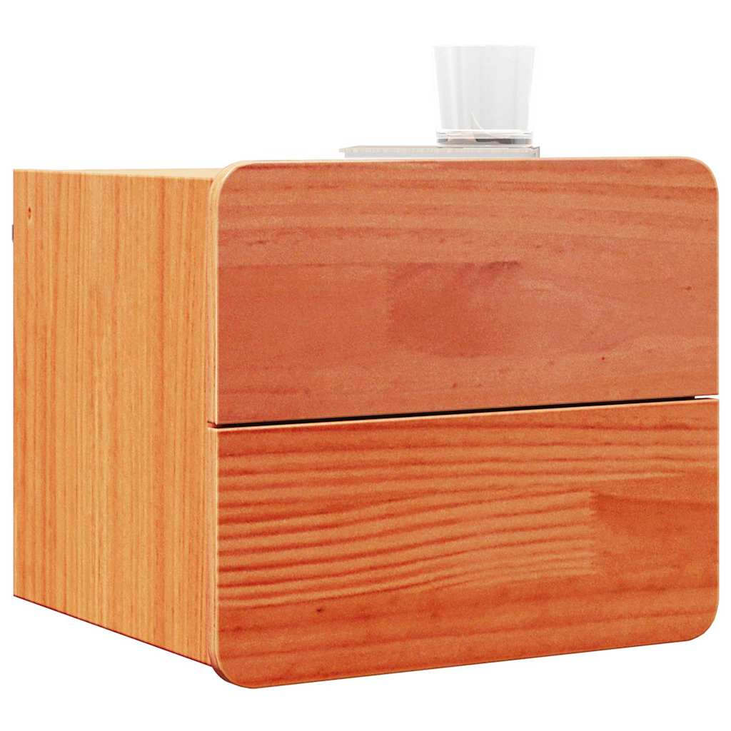 Naktinis staliukas su stalčių 2 pcs Ruda 39 x 34 x 33 cm