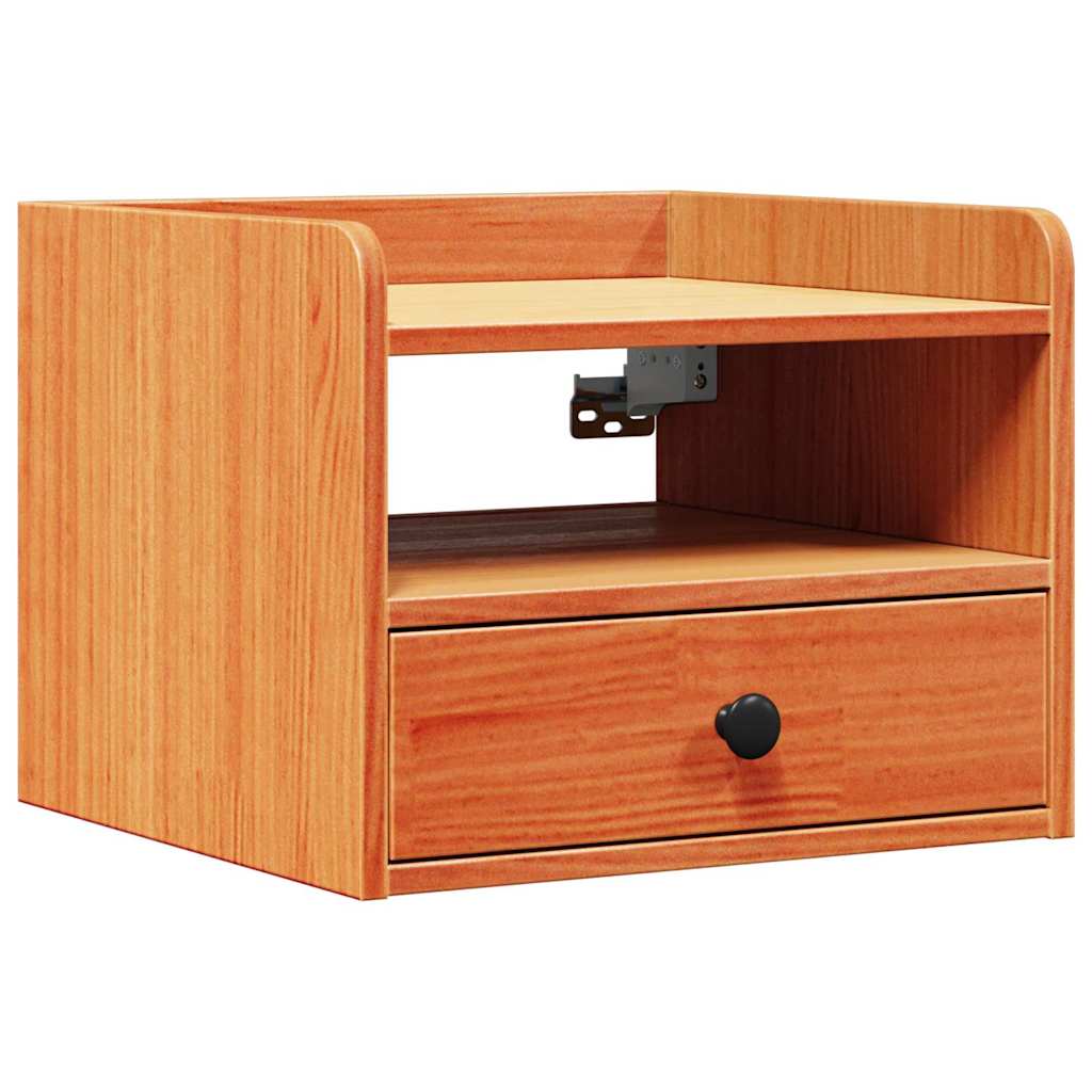 Bedside table 2 pcs Wax brown 38 x 36 x 29.5 cm