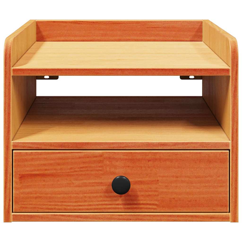 Bedside table 2 pcs Wax brown 38 x 36 x 29.5 cm