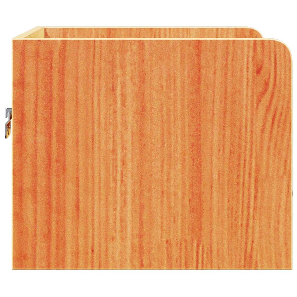 Bedside table 2 pcs Wax brown 38 x 36 x 29.5 cm