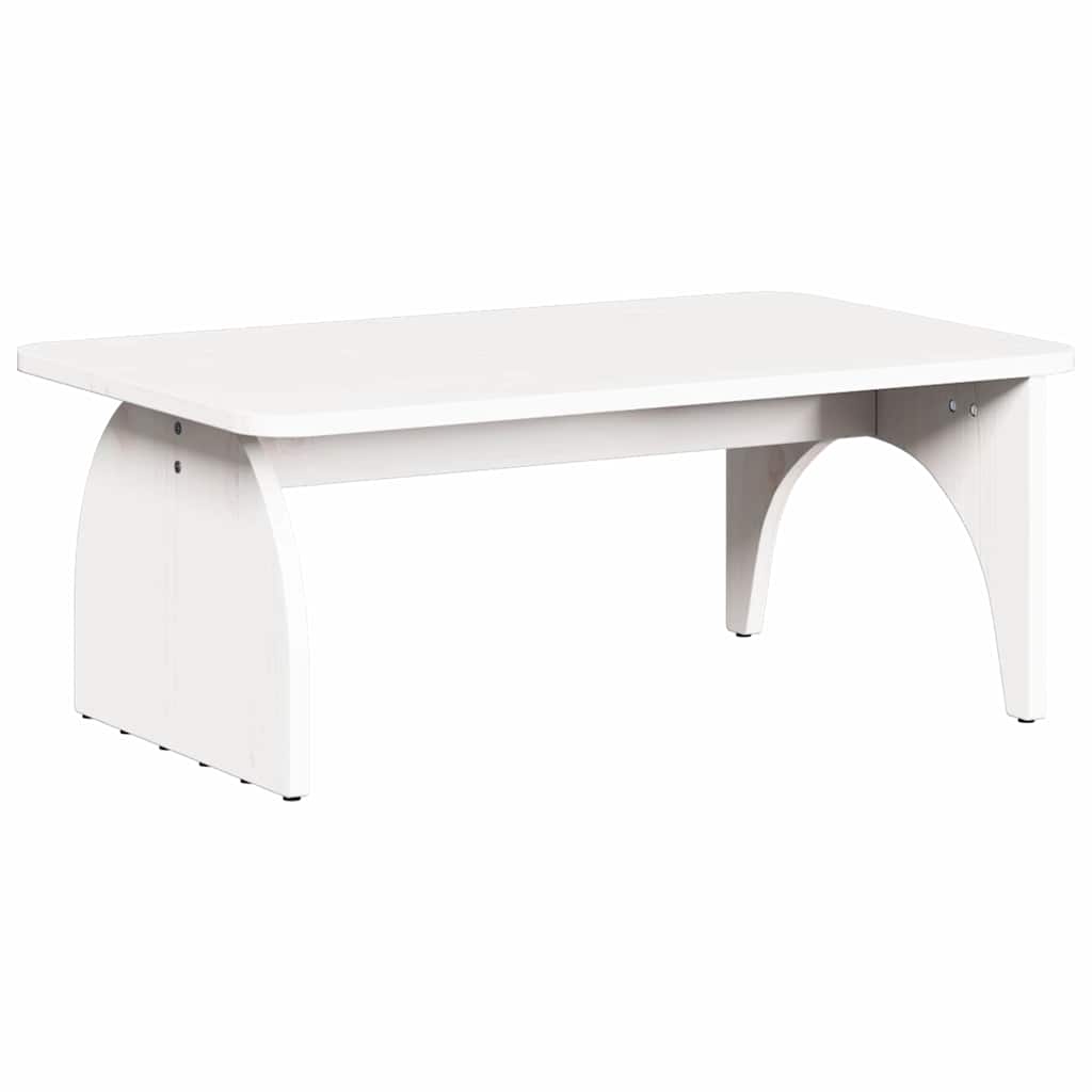 Kavos staliukas Balta 80 x 50 x 31 cm Pušies masyvas