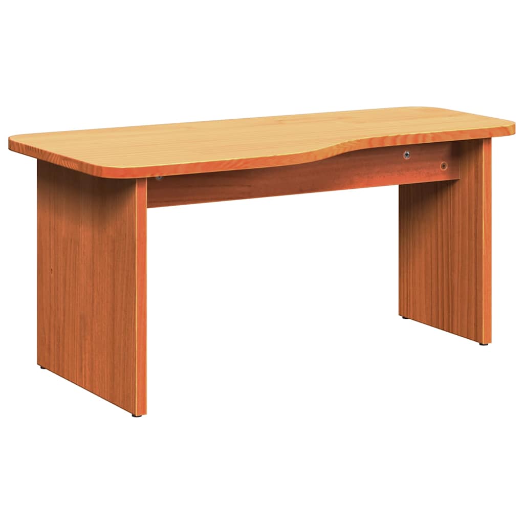 Coffee table 2 pcs Waxed brown Solid pine