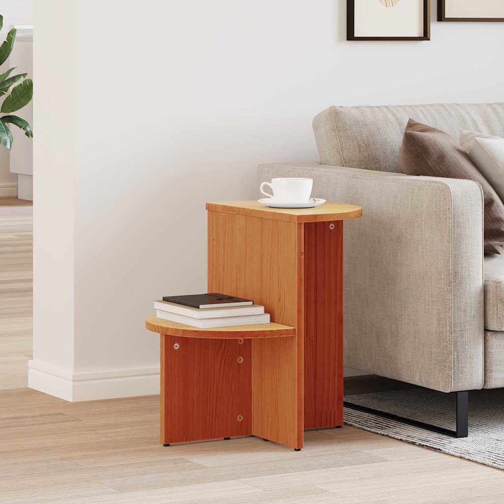 Coffee table Wax brown 50 x 40 x 50 cm Solid pine