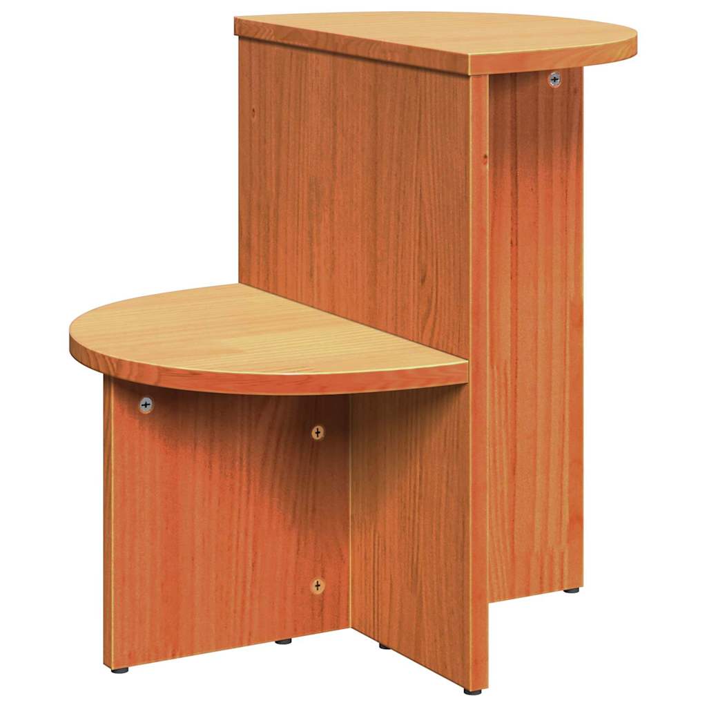 Coffee table Wax brown 50 x 40 x 50 cm Solid pine