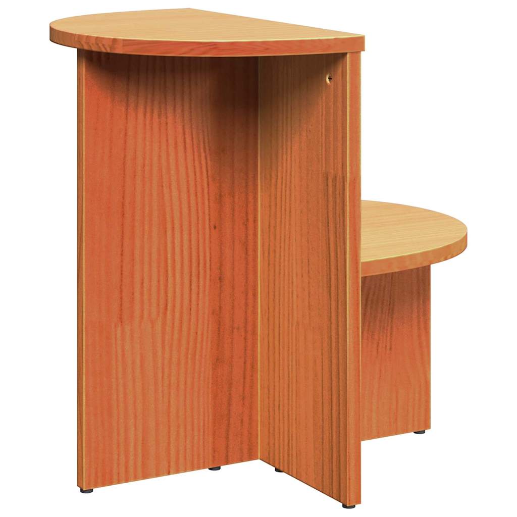 Coffee table Wax brown 50 x 40 x 50 cm Solid pine