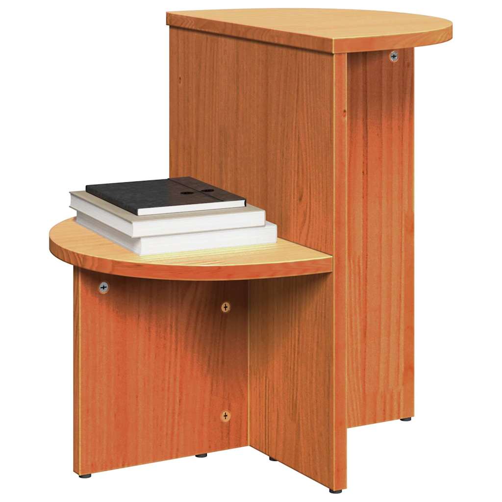 Coffee table Wax brown 50 x 40 x 50 cm Solid pine