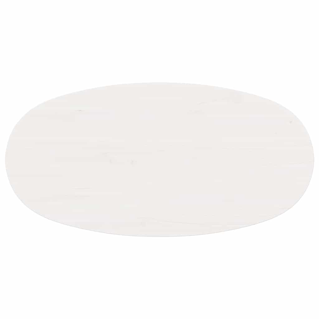 Kafijas galdiņš Balts 80 x 40 x 35 cm Masīva priedes koksne
