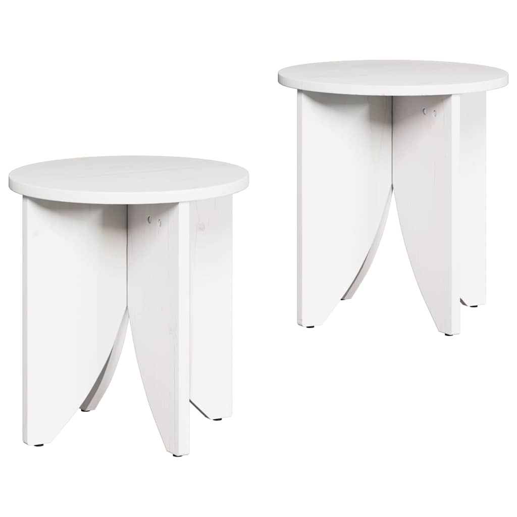 Kavos staliukas 2 pcs Balta