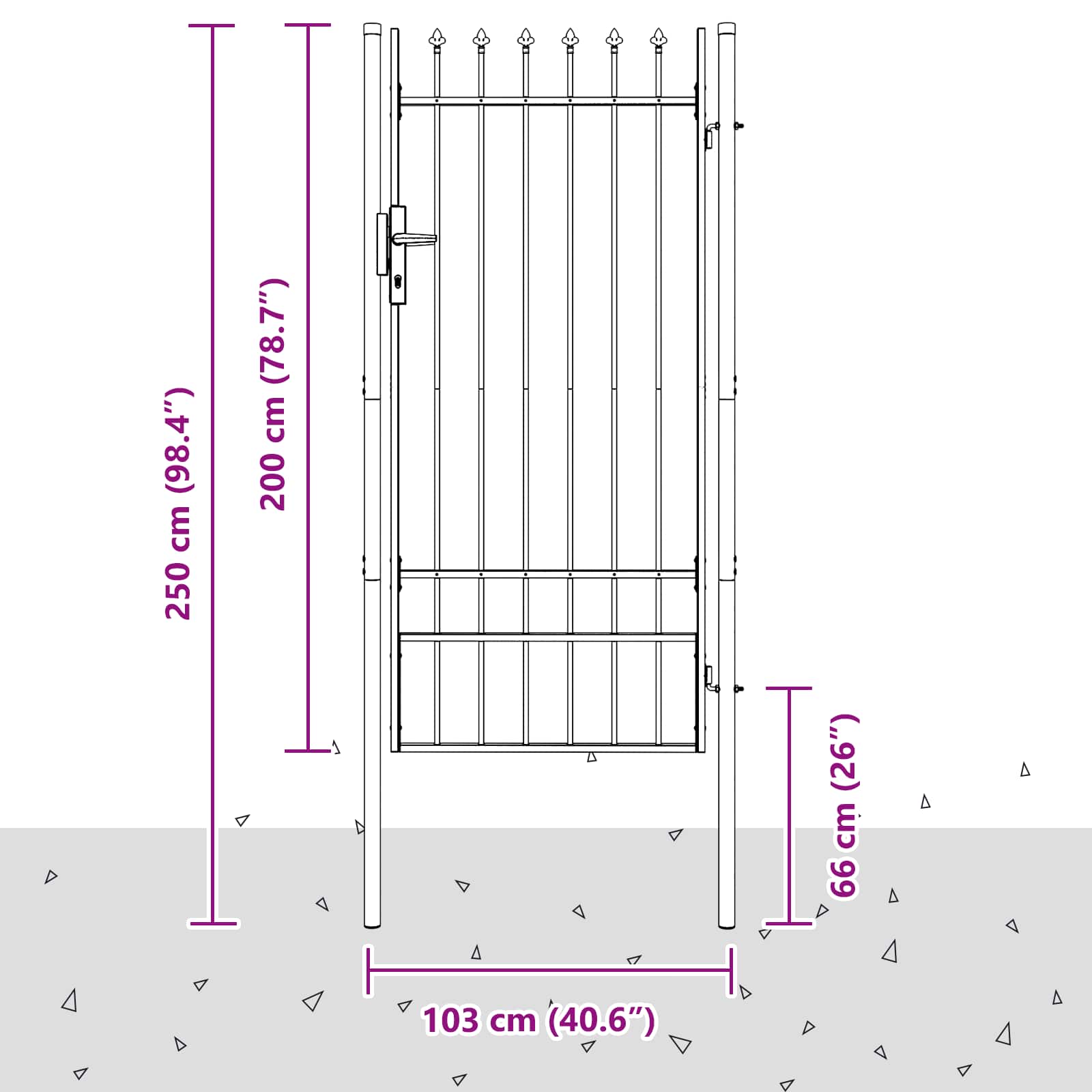 Tvora vartai BOXTEL 103 x 250 cm