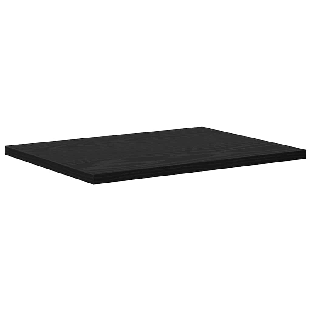 Shelf 4 pcs Black 40 x 30 x 1.5 cm Engineered Wood