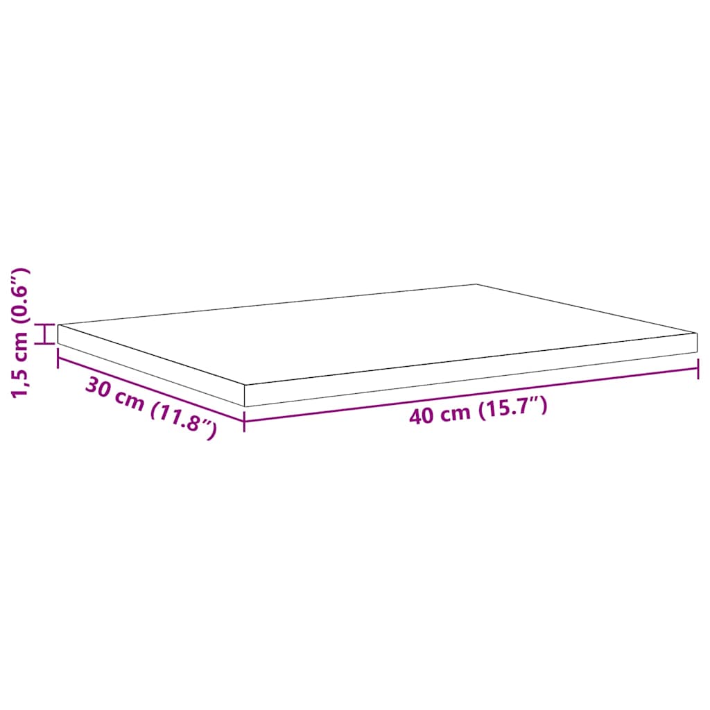 Knygų lentyna 4 pcs Juoda 40 x 30 x 1.5 cm Apdirbta mediena
