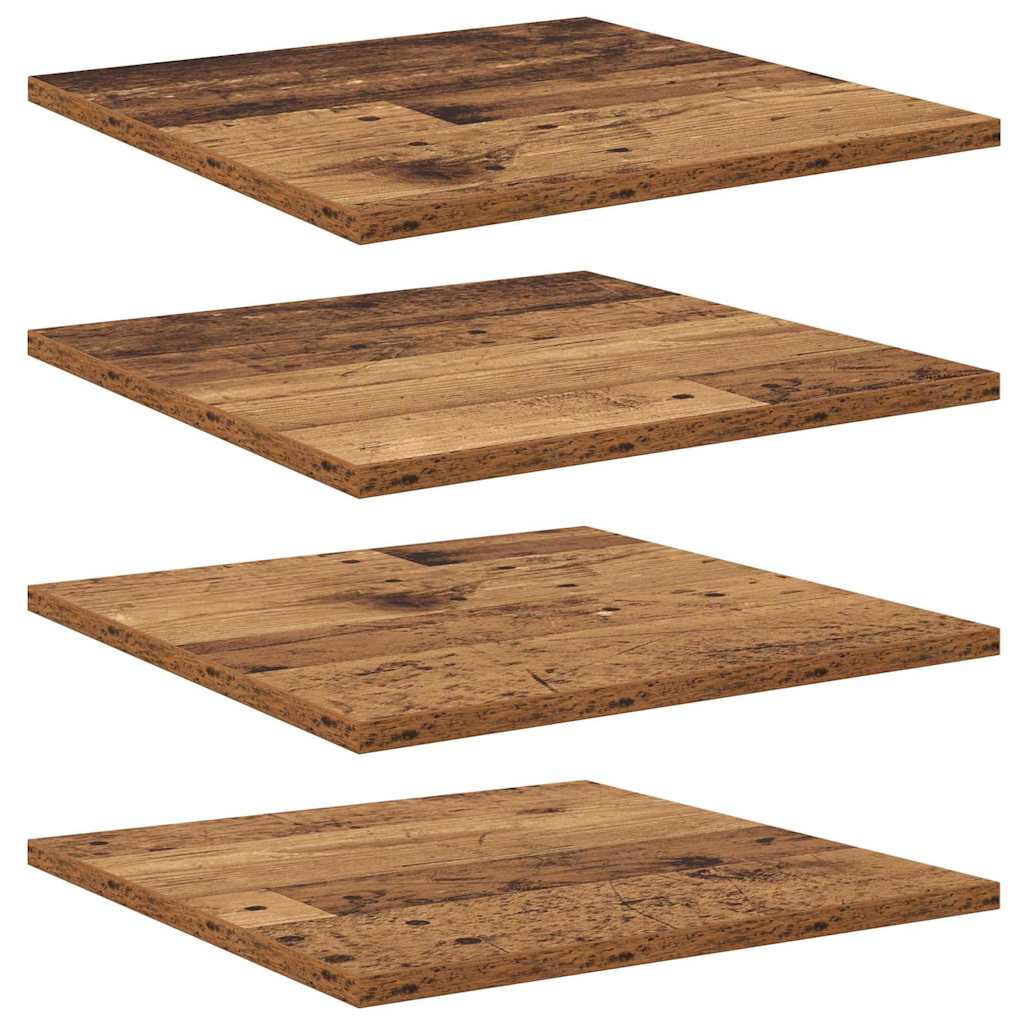 Grāmatu plaukts 4 gab. Brūns 40 x 40 x 1,5 cm Inženierijas koks